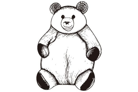 Download Cute Bear Line Art Vector - Art Collection