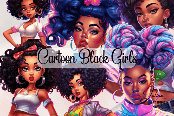 Download Black Girl Magic Chibi Clipart Bundle - Art Collection