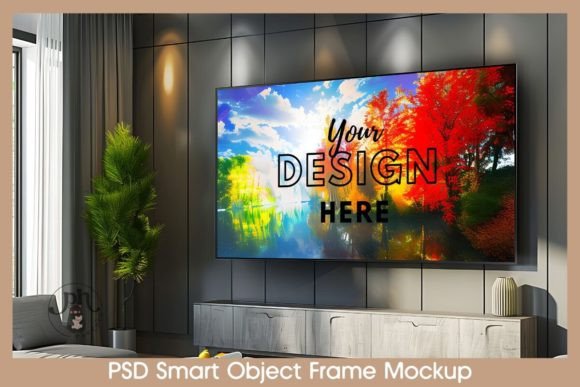 Download Frame TV Art Horizontal Mockup PSD File - Art Collection