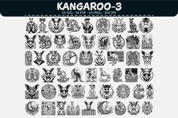 Download Kangaroo Vector Clipart – 54 Designs - Art Collection