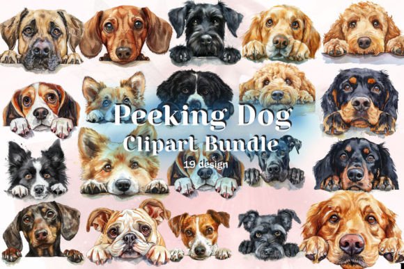 Download Peeking Dog Sublimation Clipart - Art Collection