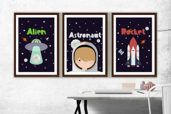 Download Nursery Wall Art, Astronaut, Alien, Art - Art Collection