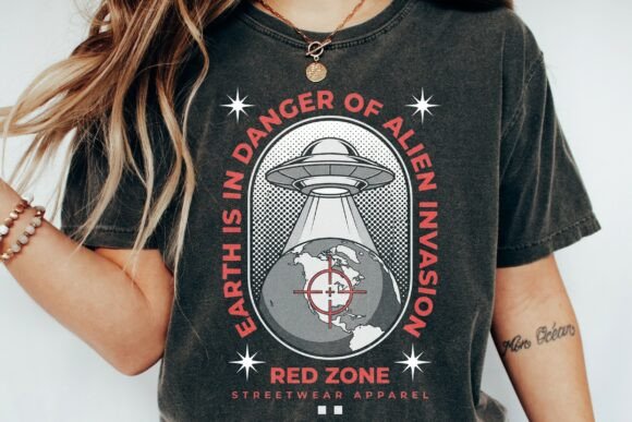 Download Alien Invasion Earth Ufo Streetwear Art - Art Collection
