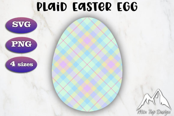 Download Spring Green Tartan Plaid Easter Egg SVG - Art Collection