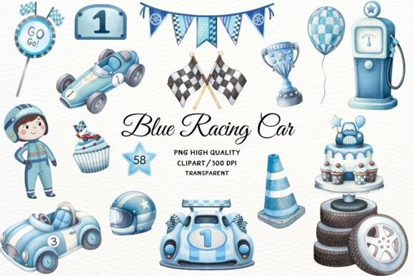 Download Watercolor Race Car Clipart 58 PNG - Art Collection