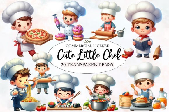 Download Cute Little Chef Clipart Cooking - Art Collection