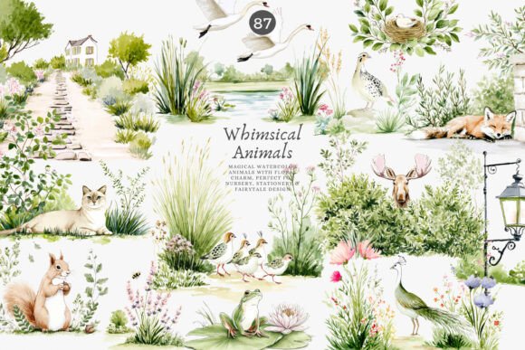 Download Whimsical Animals Nursery Decor Clipart - Art Collection