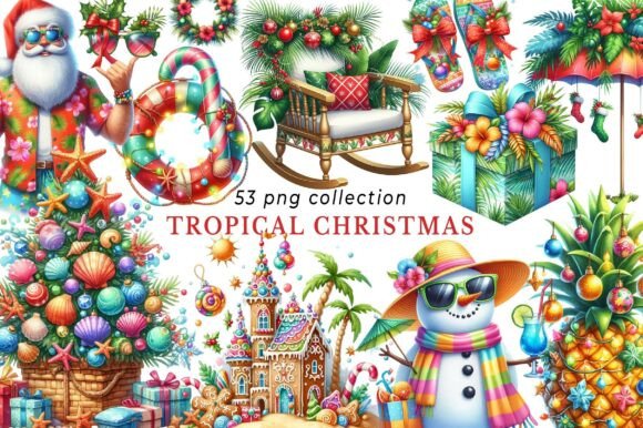 Download Tropical Christmas Clipart - Art Collection