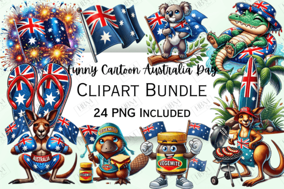 Download Funny Cartoon Australia Day Clipart - Art Collection