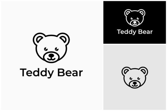 Download Teddy Bear Line Art Outline Logo - Art Collection