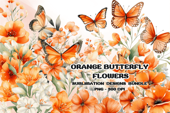 Download Orange Flower Watercolor Clipart - Art Collection
