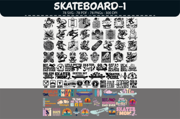 Download Skateboard Vector Clipart – 78 Designs - Art Collection