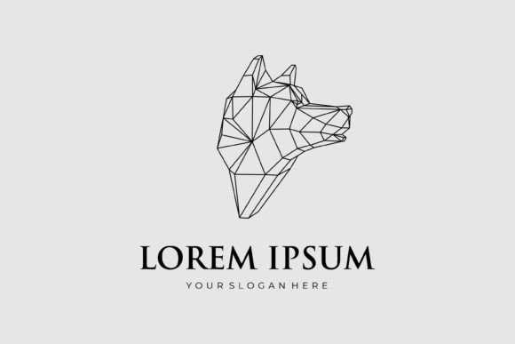 Download Geometric Dog Head Line Art - Art Collection
