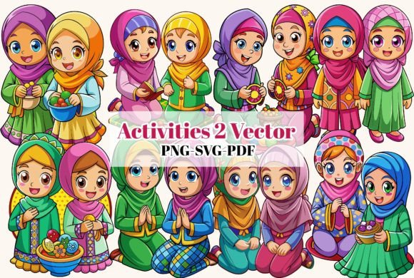 Download Muslim Family Cartoon Vector Art SVG.PNG - Art Collection