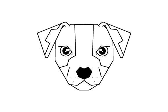 Download Polygon Dog Head Line Art - Art Collection