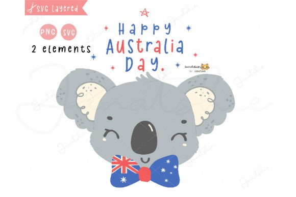 Download Australia Day Baby Koala Clipart SVG - Art Collection