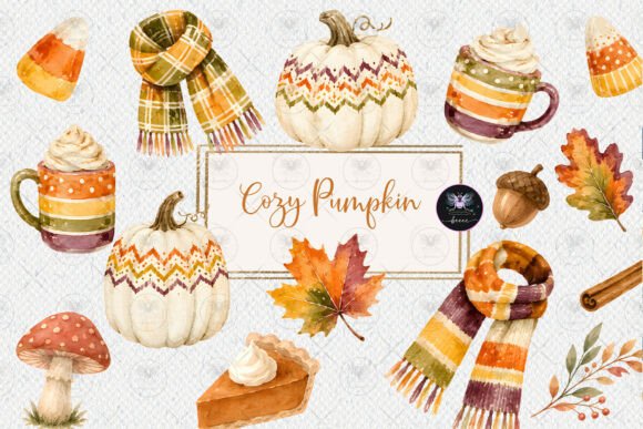 Download Cozy Fall Pumpkin Clipart - Art Collection
