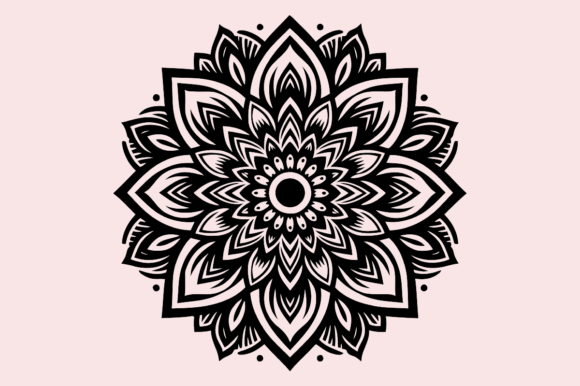 Download Mandala Pattern Flower Vector Art Design - Art Collection
