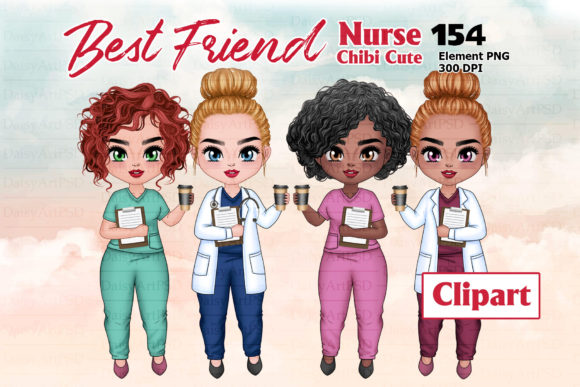 Download Nurse Coffee Chibi Clipart - Art Collection