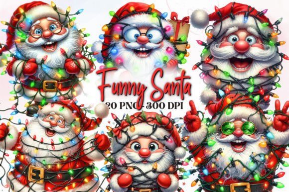 Download Funny Santa Claus Christmas Clipart - Art Collection