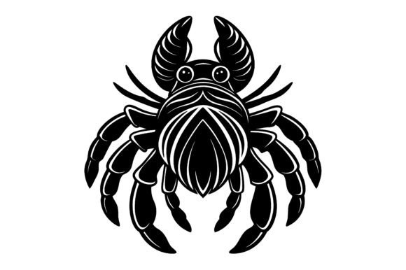 Download Cute Hermit Crab Silhouette Illustration - Silhouette Collection