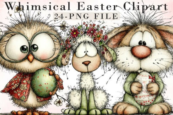 Download Whimsical Easter Clipart - Art Collection
