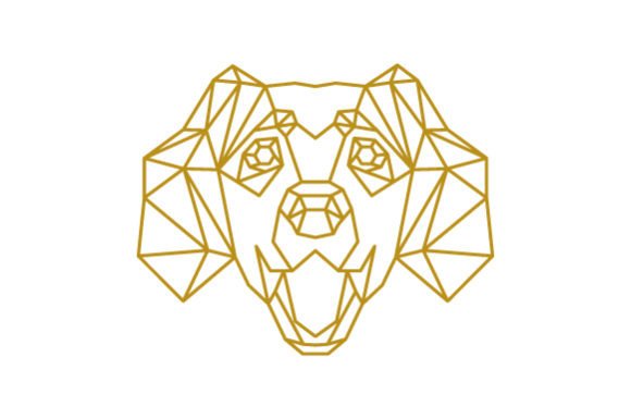 Download Polygon Dog Head Line Art - Art Collection