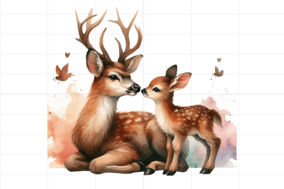 Download Watercolor Boho Deer Clipart - Art Collection