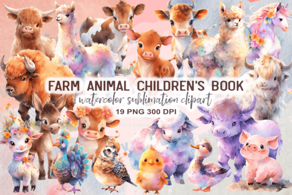 Download Farm Animal Children's Book Clipart - Art Collection
