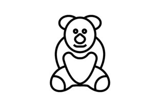 Download Bear Line Art Icon Vector - Art Collection