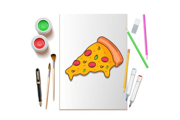 Download A Slice of Pizza Vector Art - Art Collection
