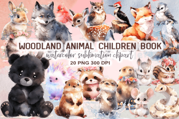 Download Woodland Animal Children's Book Clipart - Art Collection