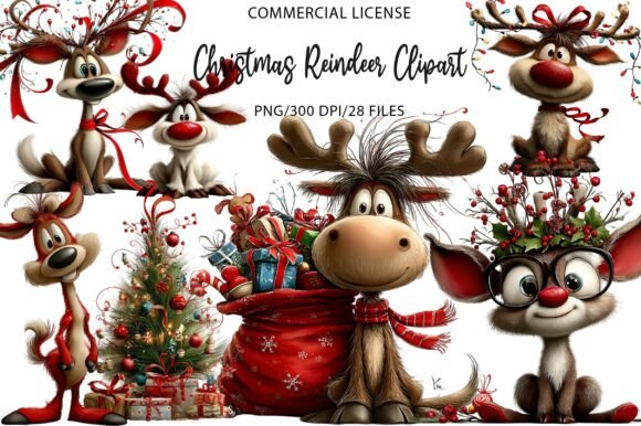Download Christmas Reindeer Clipart - Art Collection