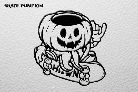 Download Pumpkin Skate Vector Graphic - Vector graphic Collection
