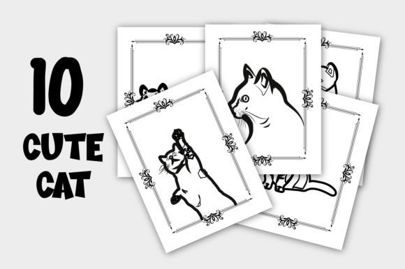 Download Abstract Hand-drawn Line Art Cat Vector - Art Collection