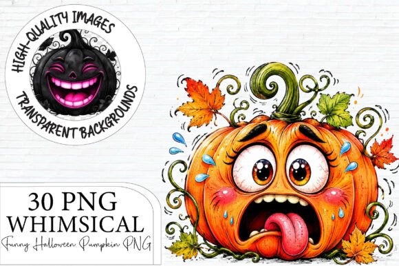 Download Funny Halloween Pumpkin Clipart Bundle - Art Collection