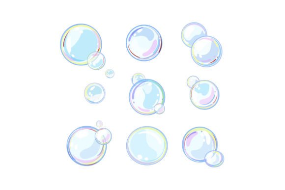 Download Soap Bubbles Set Cartoon Vector Illustra - Art Collection