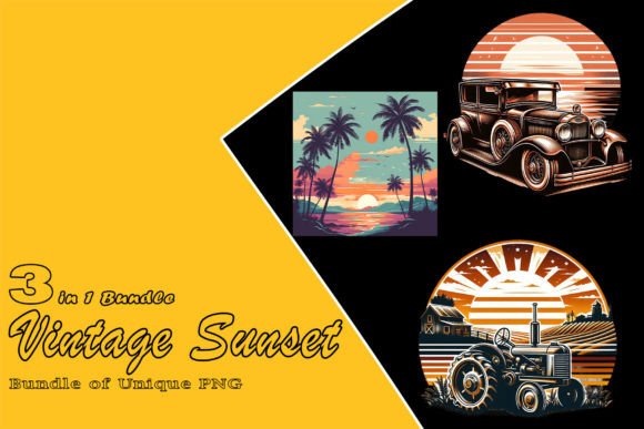 Download Retro Car Illustration Clipart Bundle - Art Collection