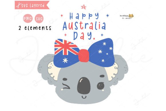 Download Australia Day Baby Koala Clipart SVG - Art Collection