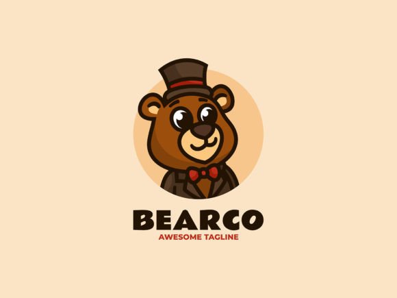 Download Bear Mascot Cartoon Logo - Art Collection