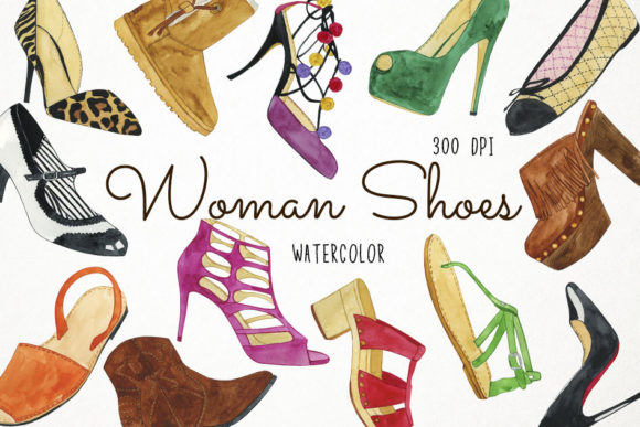 Download Watercolor Shoes Clipart, Fashion - Art Collection