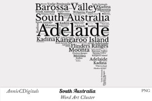 Download South Australia Word Art Cluster - Art Collection