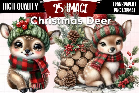 Download Christmas Deer Clipart Winter Reindeer - Art Collection