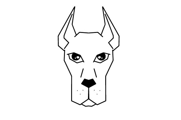 Download Polygon Dog Head Line Art - Art Collection