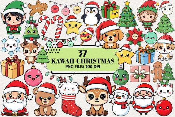 Download Kawaii Twinkle Christmas Clipart - Art Collection