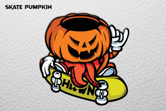 Download Pumpkin Skate Vector Graphic - Vector graphic Collection