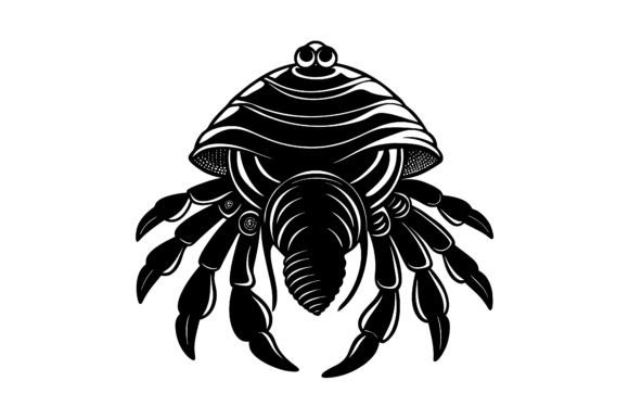 Download Hermit Crab Silhouette Illustration - Silhouette Collection