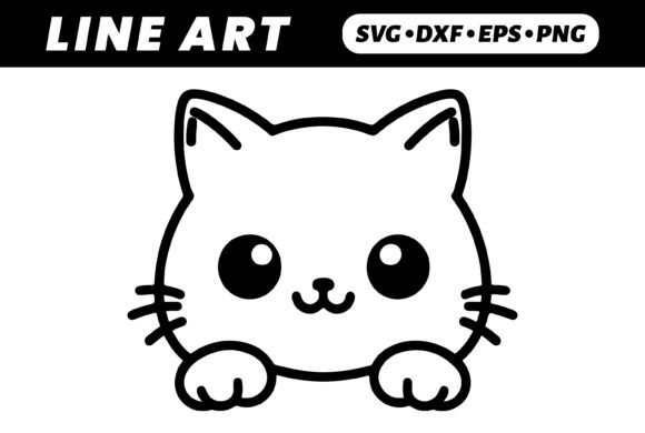 Download Adorable Kawaii Cat Cartoon Drawing - Art Collection