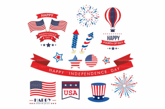 Download Fourth of July Clip Art Vector Graphic - Art Collection