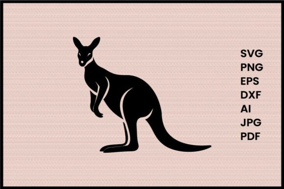 Download Kangaroo Vector Illustration Silhouette - Silhouette Collection